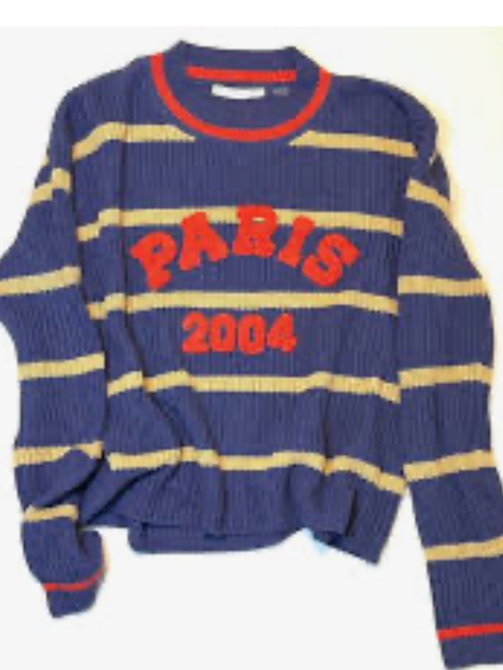 Altar’d state! Women's Blue Striped 'Paris' Knit Sweater - new! S